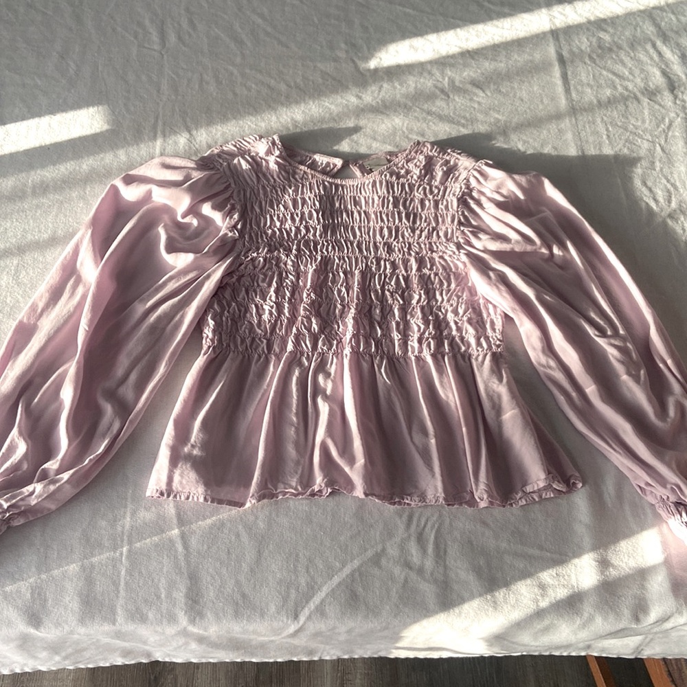 Target-A New Day Blouse, Size Large, Pink/Lavender
